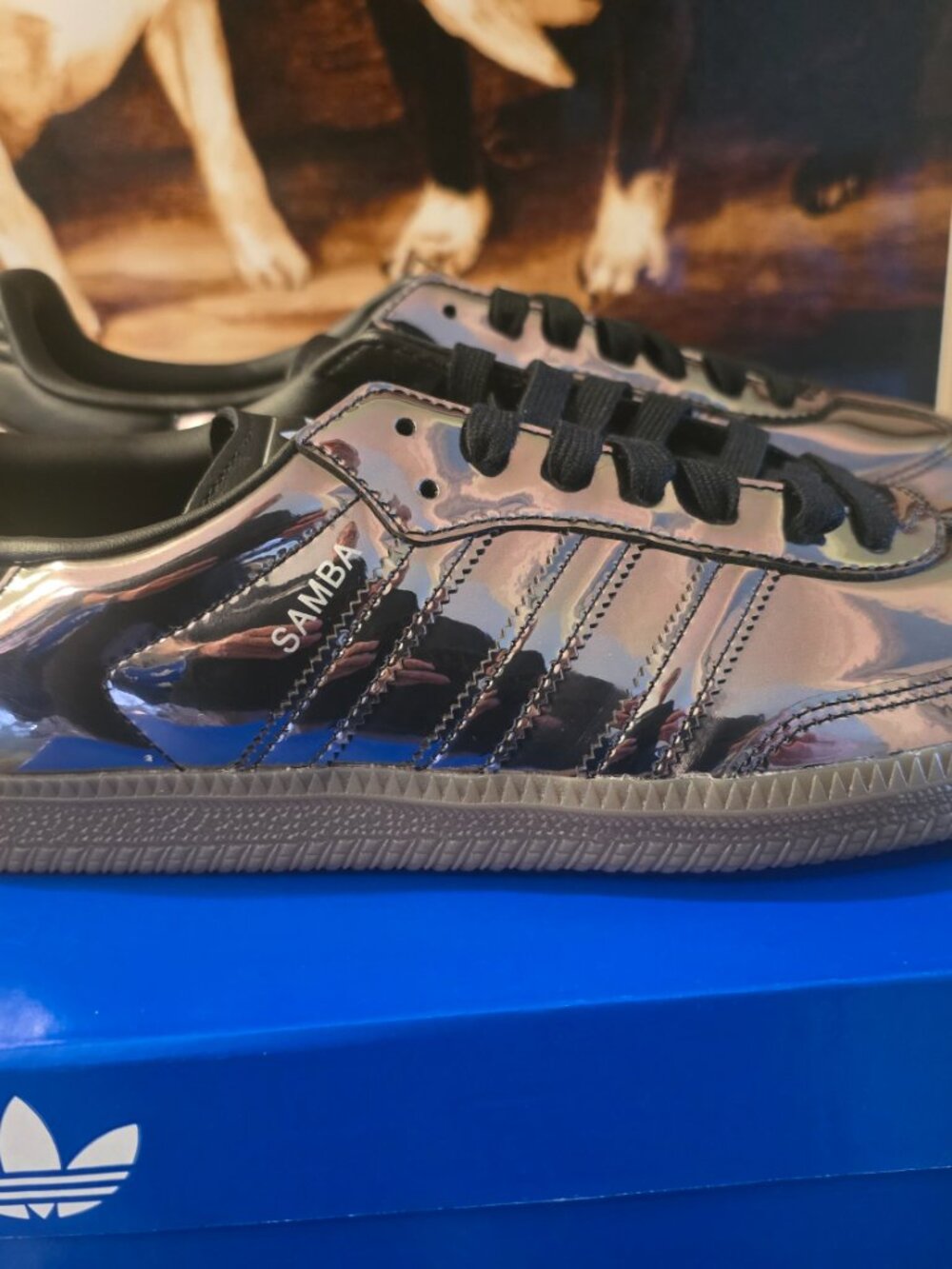 adidas Samba OG Low Top Sneakers KJ7486 'Mirror Finish' Shoes 2026 RARE Men's 10 - Picture 6 of 16